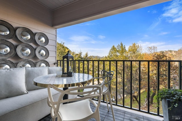 balcony with outdoor lounge area