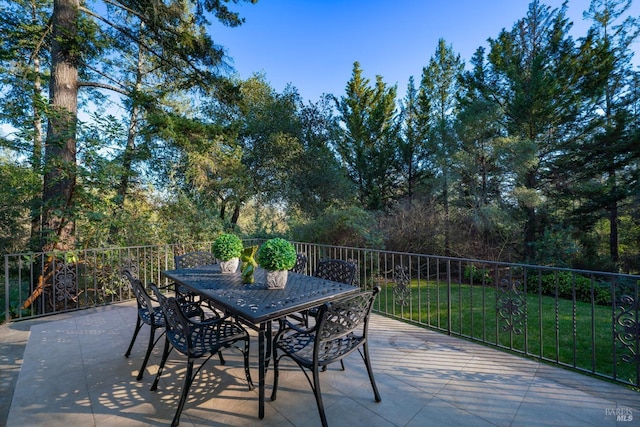 view of patio / terrace with outdoor dining space