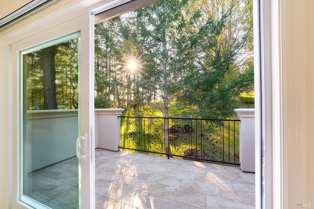 view of balcony