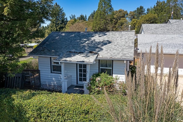 view of back of property