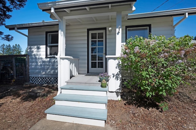 view of entrance to property