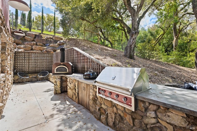 35 Forest Ln, Napa, CA 94558 - view of patio with grilling area and exterior kitchen