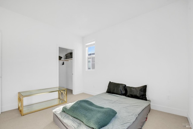 bedroom featuring carpet flooring