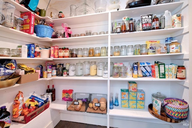 view of pantry