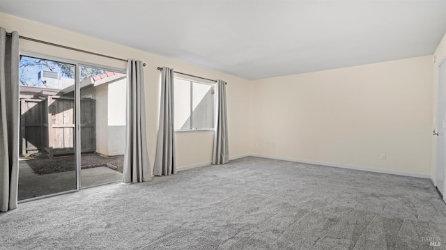 view of carpeted empty room