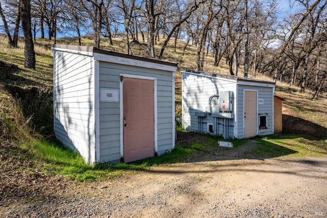 view of outbuilding