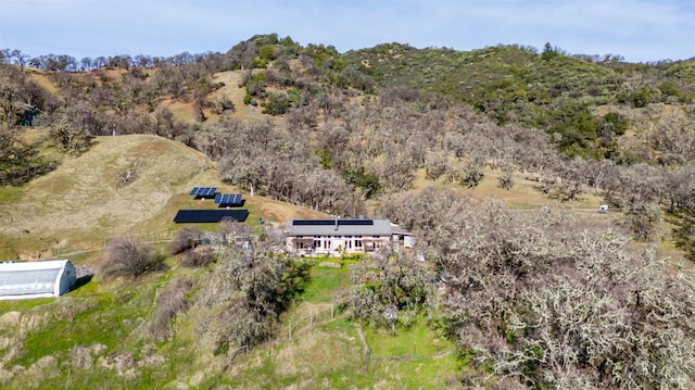 drone / aerial view featuring a rural view