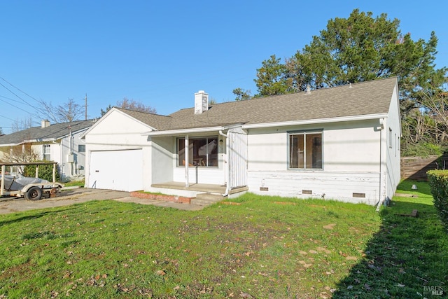 ranch-style house with a front yard