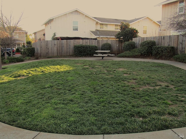 view of yard with a patio