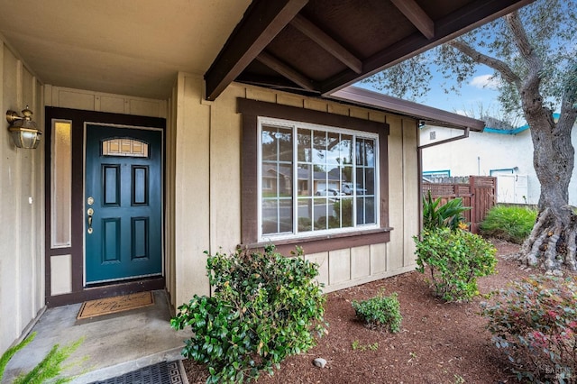 view of property entrance