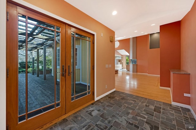 interior space with french doors