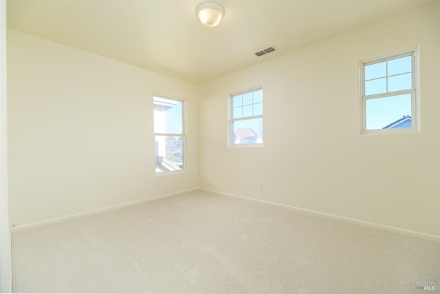 view of carpeted empty room