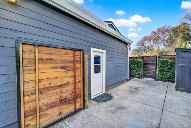 view of outbuilding