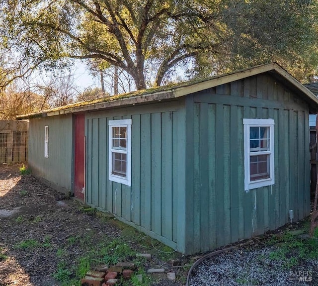 view of outbuilding