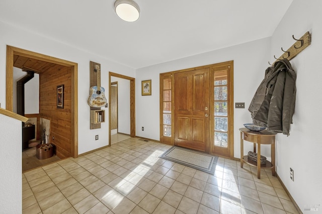 view of tiled entrance foyer