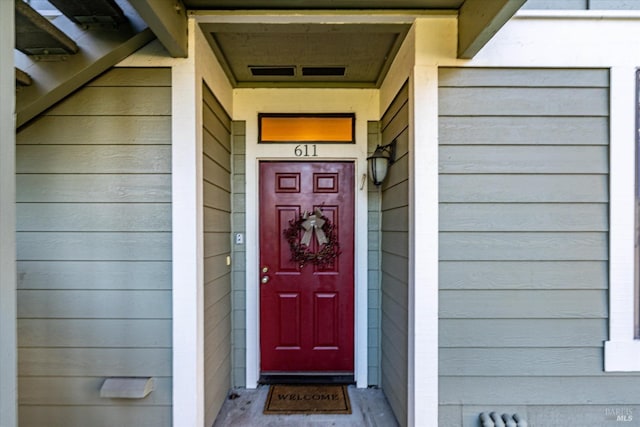 view of entrance to property