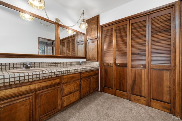 bathroom with vanity