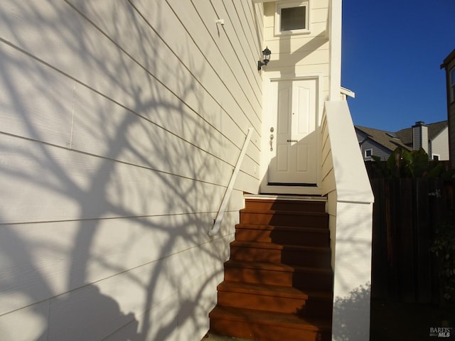 view of stairs