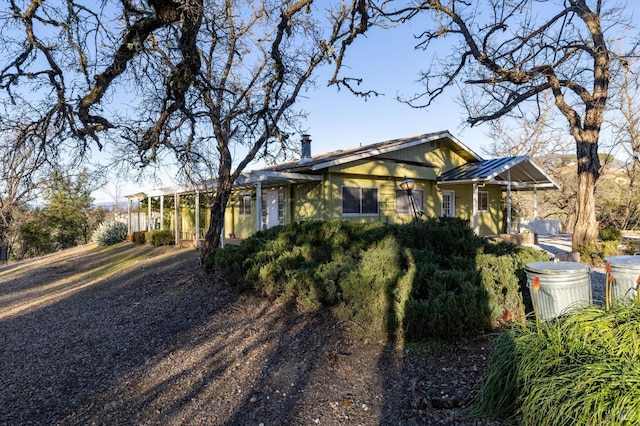 view of front of home