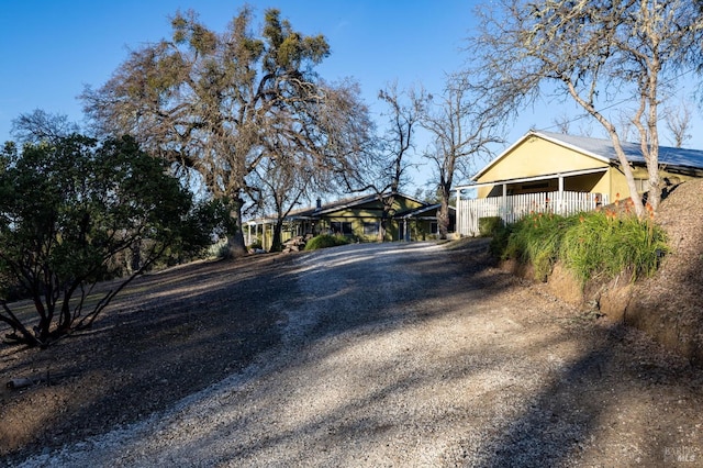 view of road