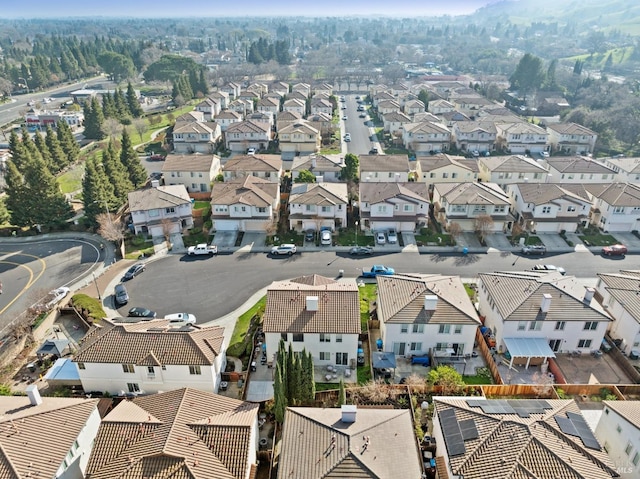 drone / aerial view featuring a residential view