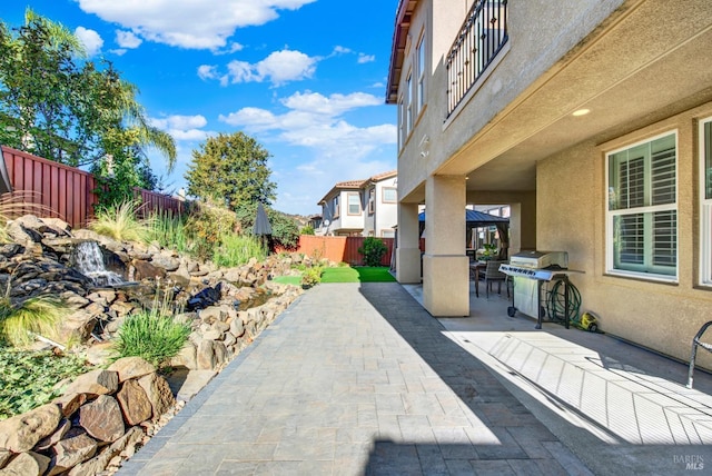 view of patio / terrace with grilling area