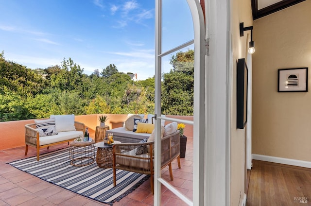 view of sunroom