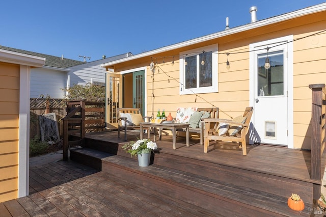 view of wooden terrace