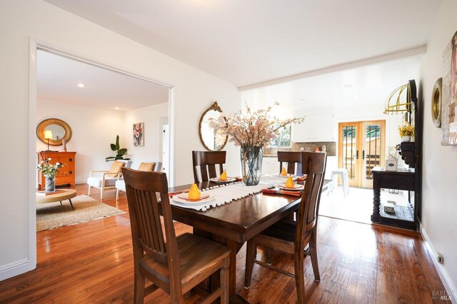 living room featuring hardwood / wood-style flooring