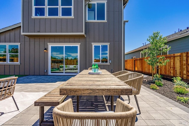 rear view of house with a patio area