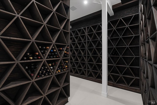 view of wine room