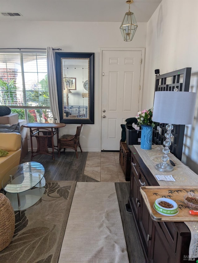 entryway featuring hardwood / wood-style floors