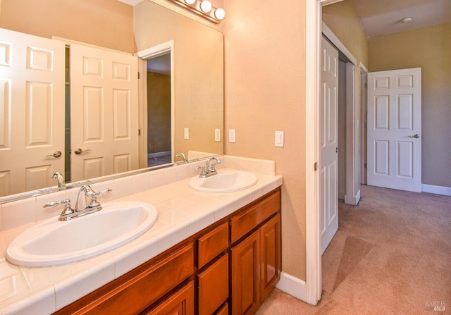 bathroom with vanity