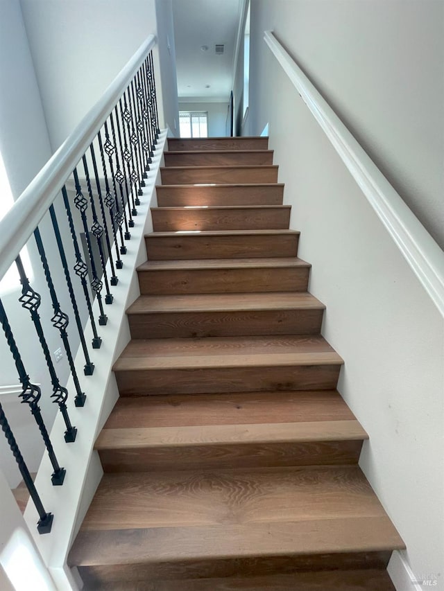 view of stairway