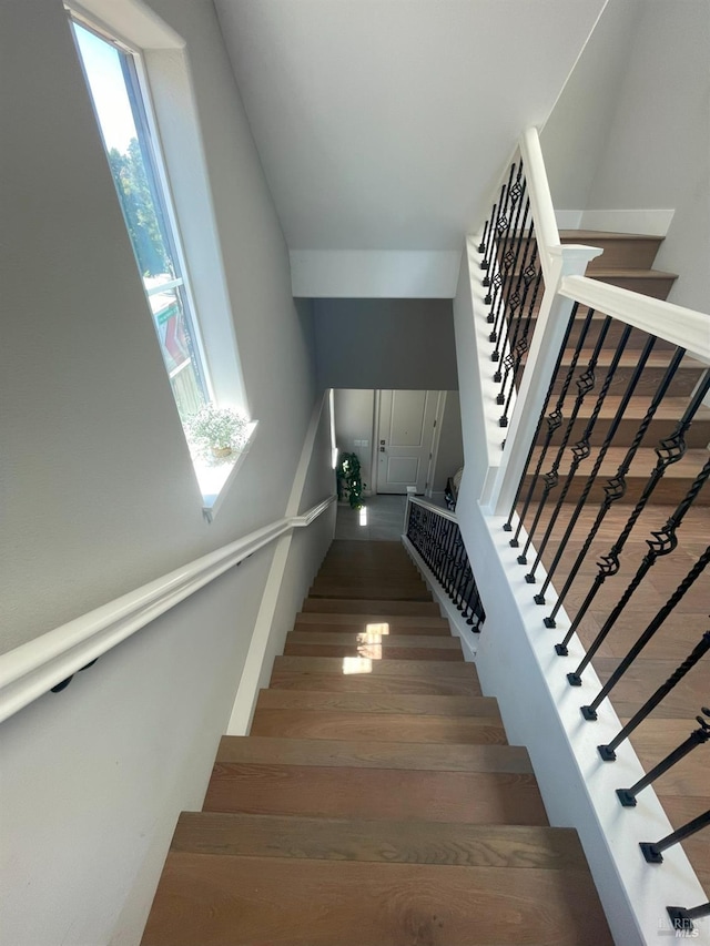 view of stairway