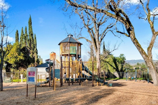 view of play area