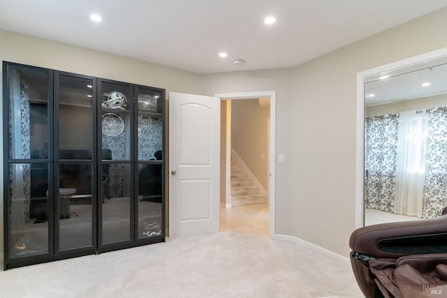 interior space with carpet flooring