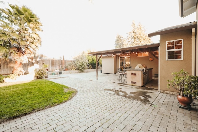 view of patio / terrace with grilling area