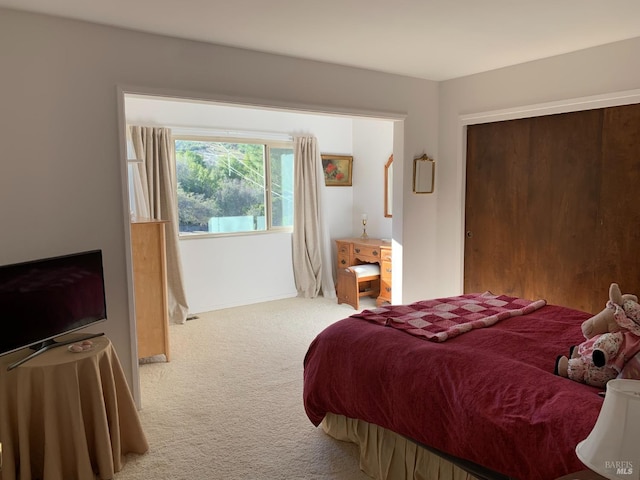 bedroom featuring carpet floors