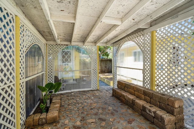 view of patio / terrace with fence