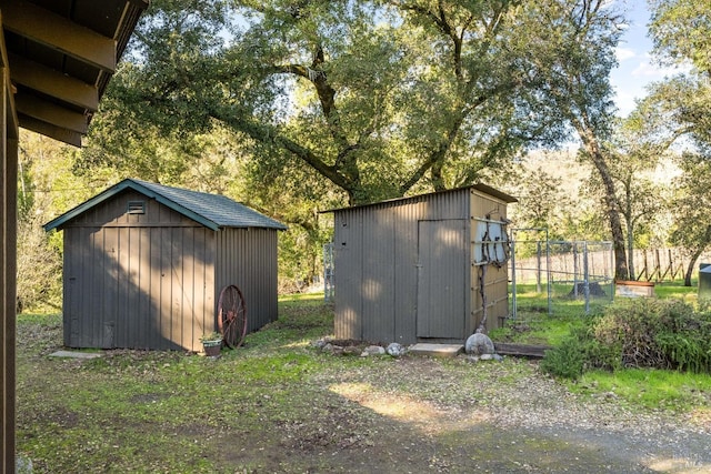 view of outbuilding