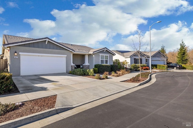 ranch-style house with a garage