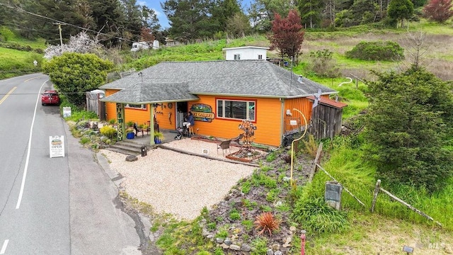 view of front of property with covered porch