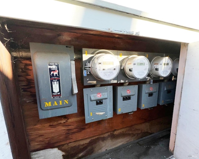 utility room featuring electric panel