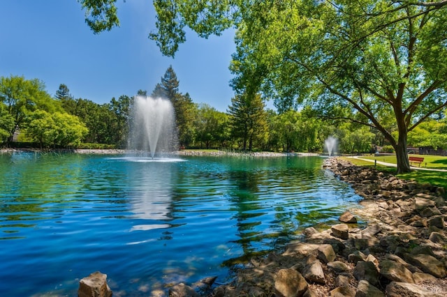 view of water feature