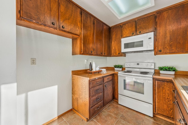 kitchen featuring white appliances