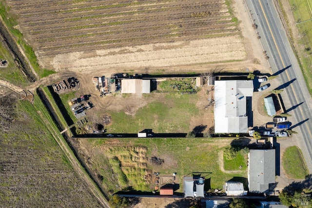 aerial view with a rural view