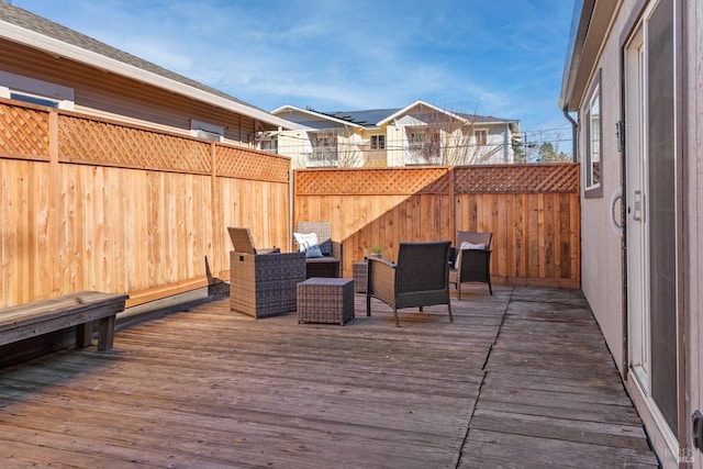 view of wooden terrace