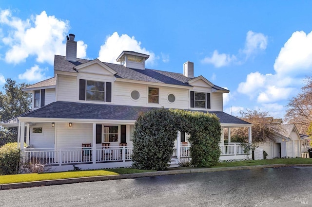 view of front of home with a porch