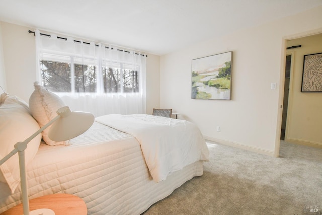 bedroom with carpet floors